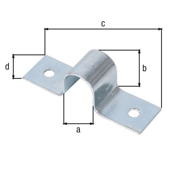 Gâche, Matériau: Acier brut, Finition: zinguée, largueur: 15 mm, Hauteur d'ouverture: 20 mm, Longueur totale: 60 mm, Largeur totale: 18 mm, Nombre de trous: 2, Trou: Ø5 mm