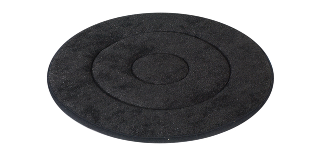 Rotary pad, Material: base plate: plastic, cushion: foam with synthetic fur covering, Height: 20 mm, Diameter: 420 mm Rotary pad, Material: base plate: plastic, cushion: foam with synthetic fur covering, Height: 20 mm, Diameter: 420 mm