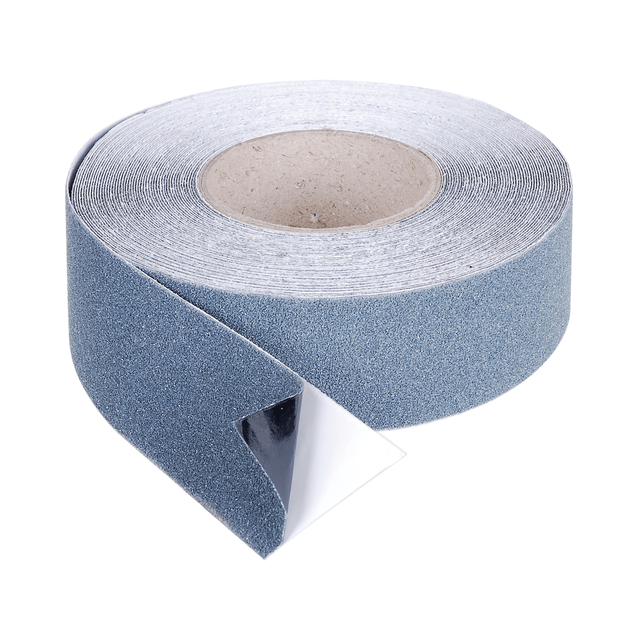 Anti-Rutsch-Streifen, selbstklebend, auf Rolle, Material: Kunststoff, Farbe: anthrazit, Länge: 18 m, Breite: 50 mm Anti-Rutsch-Streifen, selbstklebend, auf Rolle, Material: Kunststoff, Farbe: anthrazit, Länge: 18 m, Breite: 50 mm