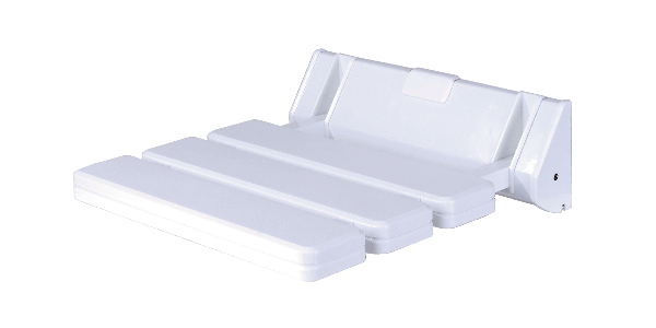 Duschklappsitz zur Befestigung an der Wand, Material: Kunststoff, Farbe: weiß, Sitzbreite: 315 mm, Sitztiefe: 225 mm, Tiefe hochgeklappt: 50 mm, Gesamttiefe: 330 mm, Belastung max.: 130 kg Duschklappsitz zur Befestigung an der Wand, Material: Kunststoff, Farbe: weiß, Sitzbreite: 315 mm, Sitztiefe: 225 mm, Tiefe hochgeklappt: 50 mm, Gesamttiefe: 330 mm, Belastung max.: 130 kg