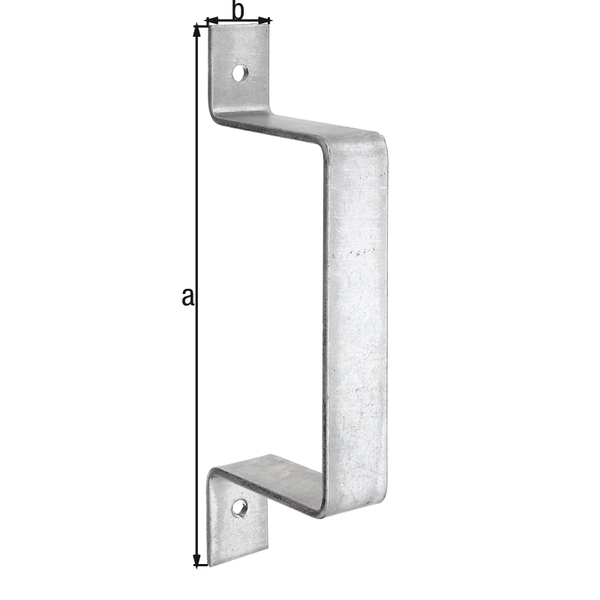 Conector para cercados, Material: Acero crudo, Superficie: galvanizado en caliente, Anchura: 40 mm, Altura: 320 mm, Espesura del material: 5,00 mm, Número de agujeros: 2, Perforación: Ø11 mm Conector para cercados, Material: Acero crudo, Superficie: galvanizado en caliente, Anchura: 40 mm, Altura: 320 mm, Espesura del material: 5,00 mm, Número de agujeros: 2, Perforación: Ø11 mm