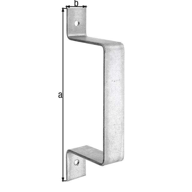 Raccord pour clôture, Matériau: Acier brut, Finition: galvanisée à chaud, Largeur: 40 mm, Hauteur: 320 mm, Épaisseur du matériau: 5,00 mm, Nombre de trous: 2, Trou: Ø11 mm Raccord pour clôture, Matériau: Acier brut, Finition: galvanisée à chaud, Largeur: 40 mm, Hauteur: 320 mm, Épaisseur du matériau: 5,00 mm, Nombre de trous: 2, Trou: Ø11 mm