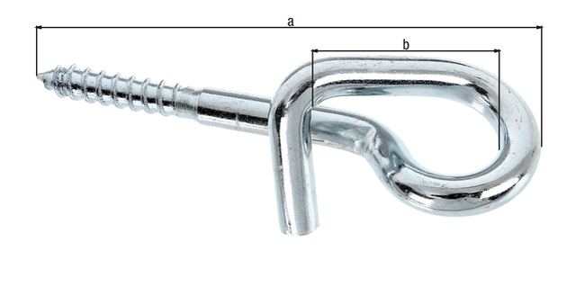 Schaukelhaken mit Gewinde, Material: Stahl roh, Oberfläche: galvanisch blau verzinkt, zum Durchschrauben, Länge: 180 mm, Innen-Ø: 10 mm, Gewinde: M12 x 80 mm Schaukelhaken mit Gewinde, Material: Stahl roh, Oberfläche: galvanisch blau verzinkt, zum Durchschrauben, Länge: 180 mm, Innen-Ø: 10 mm, Gewinde: M12 x 80 mm