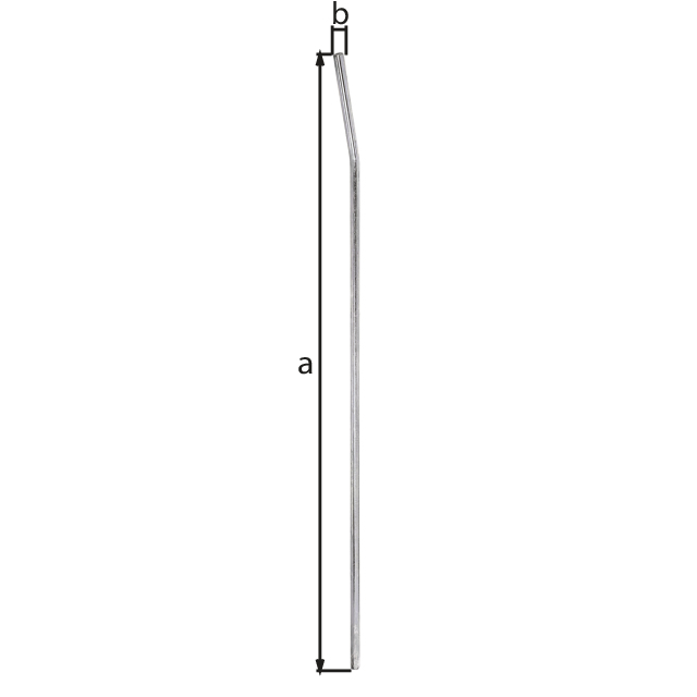 Utensile per avvitare, per tutti i porta pali da avvitare nel terreno, Materiale: acciaio grezzo, superficie: galvanizzata, passivata a strato spesso, lunghezza totale: 950 mm, diametro: 15 mm Utensile per avvitare, per tutti i porta pali da avvitare nel terreno, Materiale: acciaio grezzo, superficie: galvanizzata, passivata a strato spesso, lunghezza totale: 950 mm, diametro: 15 mm