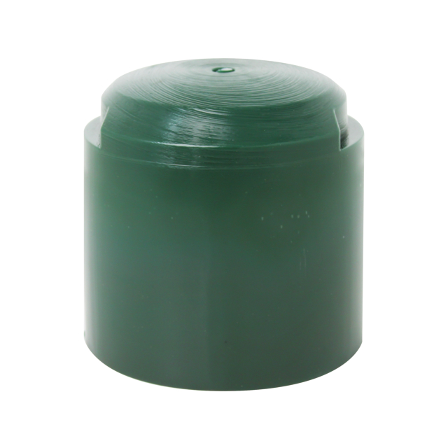 Einschlag-Werkzeug für Rundholzpfosten, Material: Kunststoff, Farbe: grün, Durchmesser: 95 mm, Gesamthöhe: 90 mm, Ausführung: Topf geschlossene Form, Einstecktiefe: 60 mm Einschlag-Werkzeug für Rundholzpfosten, Material: Kunststoff, Farbe: grün, Durchmesser: 95 mm, Gesamthöhe: 90 mm, Ausführung: Topf geschlossene Form, Einstecktiefe: 60 mm