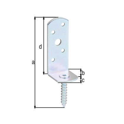 Piastra con perno filettato per recinzioni paravento, forma a L, Materiale: acciaio grezzo, superficie: galvanizzata, passivata a strato spesso, altezza totale: 115 mm, Larghezza: 31,5 mm, Profondità: 30 mm, altezza: 75 mm, Guida: esagono incassato (stella) grandezza 30, Spessore del materiale: 2,50 mm, Ø-filettatura per legno: 8 x 45 mm, Numero di fori: 4 / 1, Foro: Ø4,5 / Ø9 mm, CutCase Piastra con perno filettato per recinzioni paravento, forma a L, Materiale: acciaio grezzo, superficie: galvanizzata, passivata a strato spesso, altezza totale: 115 mm, Larghezza: 31,5 mm, Profondità: 30 mm, altezza: 75 mm, Guida: esagono incassato (stella) grandezza 30, Spessore del materiale: 2,50 mm, Ø-filettatura per legno: 8 x 45 mm, Numero di fori: 4 / 1, Foro: Ø4,5 / Ø9 mm, CutCase