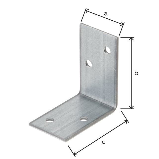 Winkel, Material: Stahl roh, Oberfläche: sendzimirverzinkt, Breite: 40 mm, Höhe: 70 mm, Tiefe: 70 mm, Materialstärke: 3,50 mm, Anzahl Löcher: 4, Loch: Ø7 mm Winkel, Material: Stahl roh, Oberfläche: sendzimirverzinkt, Breite: 40 mm, Höhe: 70 mm, Tiefe: 70 mm, Materialstärke: 3,50 mm, Anzahl Löcher: 4, Loch: Ø7 mm