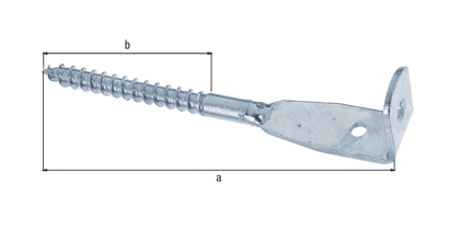 Équerre pour clôture tressée à tête coudée, Matériau: Acier brut, Finition: galvanisée passivée, à visser, Longueur totale: 160 mm, Longueur filetée: 75 mm, Version: coudée, Filetage-Ø: 10 mm, Nombre de trous: 2, Trou: Ø6 mm Équerre pour clôture tressée à tête coudée, Matériau: Acier brut, Finition: galvanisée passivée, à visser, Longueur totale: 160 mm, Longueur filetée: 75 mm, Version: coudée, Filetage-Ø: 10 mm, Nombre de trous: 2, Trou: Ø6 mm