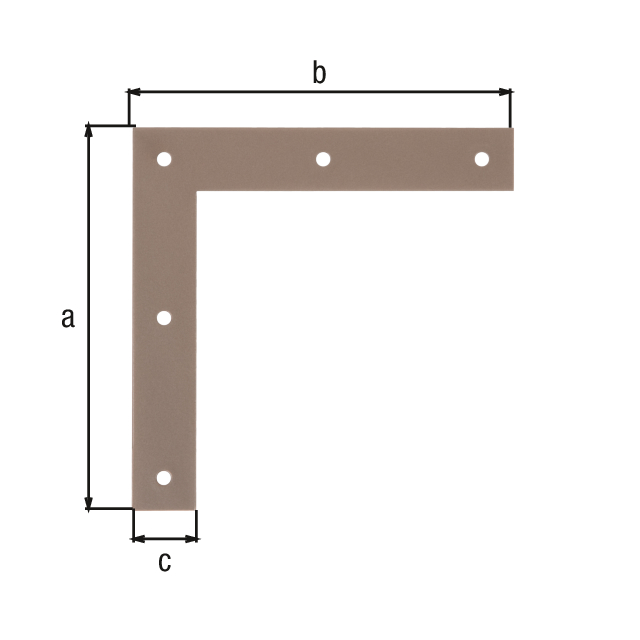 DURAVIS® Équerre d'angle, avec trous de vis fraisés, Matériau: Acier, galvanisé Sendzimir, Finition: double plastification beige perle RAL 1035, Hauteur: 120 mm, Longueur: 120 mm, Largeur: 20 mm, Épaisseur du matériau: 1,50 mm, Nombre de trous: 5, Trou: Ø4,4 mm, Garantie de 20 ans contre l'oxydation DURAVIS® Équerre d'angle, avec trous de vis fraisés, Matériau: Acier, galvanisé Sendzimir, Finition: double plastification beige perle RAL 1035, Hauteur: 120 mm, Longueur: 120 mm, Largeur: 20 mm, Épaisseur du matériau: 1,50 mm, Nombre de trous: 5, Trou: Ø4,4 mm, Garantie de 20 ans contre l'oxydation