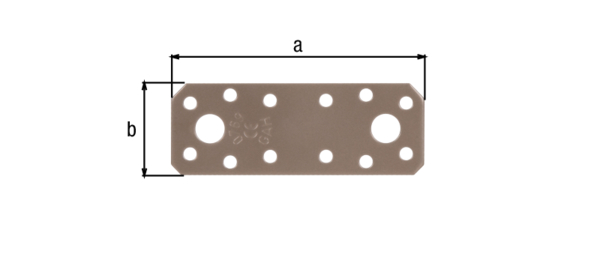 DURAVIS® Flachverbinder, Material: Stahl, sendzimirverzinkt, Oberfläche: perlbeige duplexbeschichtet RAL 1035, mit Kennzeichnung nach EN 14545, Länge: 96 mm, Breite: 35 mm, Materialstärke: 2,50 mm, Anzahl Löcher: 2 / 12, Loch: Ø11 / Ø5 mm, 20 Jahre Garantie gegen Durchrosten DURAVIS® Flachverbinder, Material: Stahl, sendzimirverzinkt, Oberfläche: perlbeige duplexbeschichtet RAL 1035, mit Kennzeichnung nach EN 14545, Länge: 96 mm, Breite: 35 mm, Materialstärke: 2,50 mm, Anzahl Löcher: 2 / 12, Loch: Ø11 / Ø5 mm, 20 Jahre Garantie gegen Durchrosten