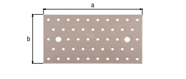 DURAVIS® Perforated plate, Material: steel, sendzimir galvanised, Surface: pearl beige duplex-coated RAL 1035, with marking in accordance with EN 14545, Length: 200 mm, Width: 100 mm, Material thickness: 2.00 mm, No. of holes: 2 / 46, Hole: Ø11 / Ø5 mm, 20-year warranty against rusting through, CutCase DURAVIS® Perforated plate, Material: steel, sendzimir galvanised, Surface: pearl beige duplex-coated RAL 1035, with marking in accordance with EN 14545, Length: 200 mm, Width: 100 mm, Material thickness: 2.00 mm, No. of holes: 2 / 46, Hole: Ø11 / Ø5 mm, 20-year warranty against rusting through, CutCase