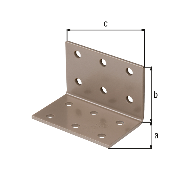 DURAVIS® Lochplattenwinkel, Material: Stahl, sendzimirverzinkt, Oberfläche: perlbeige duplexbeschichtet RAL 1035, mit CE-Kennzeichnung nach ETA-08/0165, Tiefe: 40 mm, Höhe: 40 mm, Breite: 60 mm, Materialstärke: 2,50 mm, Anzahl Löcher: 12, Loch: Ø5 mm, 20 Jahre Garantie gegen Durchrosten DURAVIS® Lochplattenwinkel, Material: Stahl, sendzimirverzinkt, Oberfläche: perlbeige duplexbeschichtet RAL 1035, mit CE-Kennzeichnung nach ETA-08/0165, Tiefe: 40 mm, Höhe: 40 mm, Breite: 60 mm, Materialstärke: 2,50 mm, Anzahl Löcher: 12, Loch: Ø5 mm, 20 Jahre Garantie gegen Durchrosten