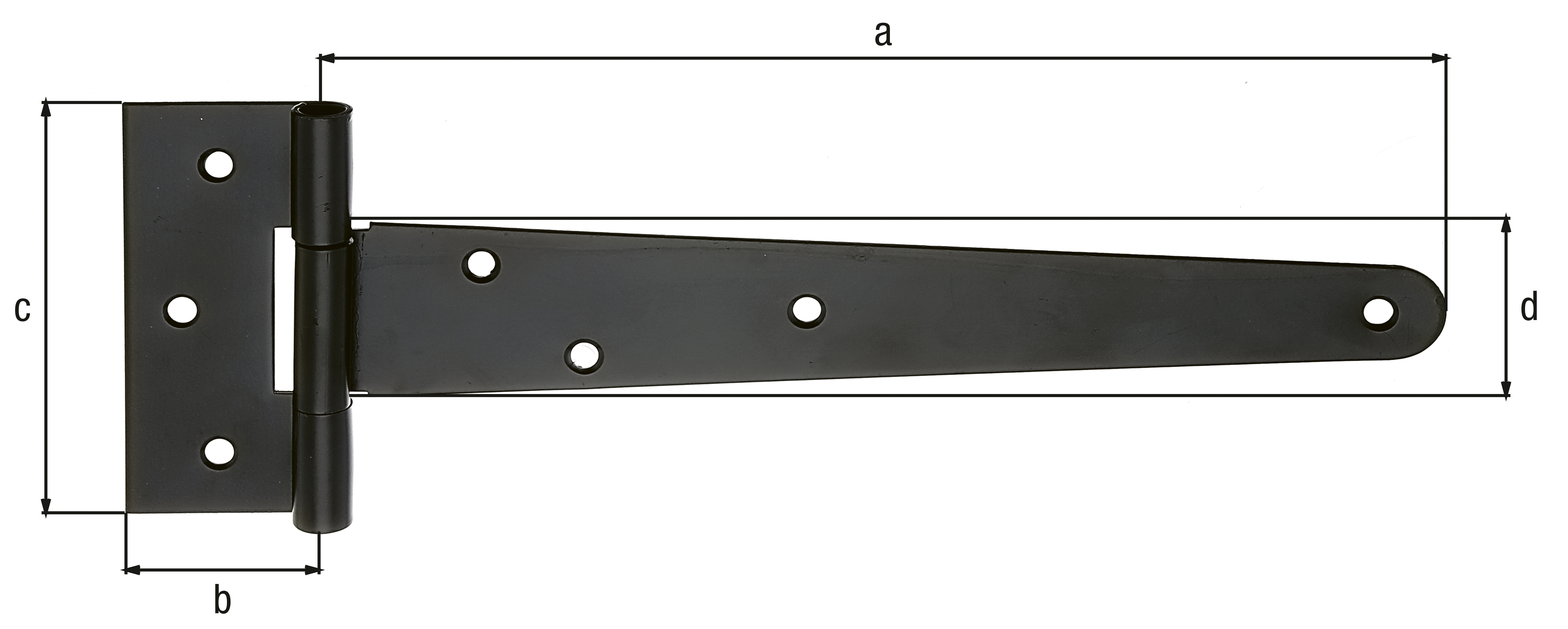Kreuzgehänge, mit versenkten Schraublöchern, mit losem Stift, Material: Stahl roh, Oberfläche: kataphoretisch aufgetragener schwarzer Tauchlack, Bandlänge: 248 mm, Scharnierbreite: 40 mm, Scharnierlänge: 90 mm, Bandbreite: 46 mm, Materialstärke: 1,80 mm, Anzahl Löcher: 7, Loch: Ø6 mm Kreuzgehänge, mit versenkten Schraublöchern, mit losem Stift, Material: Stahl roh, Oberfläche: kataphoretisch aufgetragener schwarzer Tauchlack, Bandlänge: 248 mm, Scharnierbreite: 40 mm, Scharnierlänge: 90 mm, Bandbreite: 46 mm, Materialstärke: 1,80 mm, Anzahl Löcher: 7, Loch: Ø6 mm