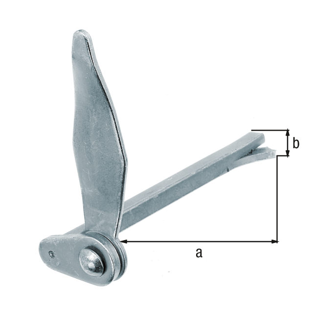 Arrêt de volet Marseillais, sans butée, Matériau: Acier brut, Finition: zinguée, à sceller, épaisseur max. du volet: 60 mm, Distance bord intérieur du dispositif d'arrêt - bord extérieur de l'ancrage mural: 130 mm, Barre carrée: 8 x 8 mm Arrêt de volet Marseillais, sans butée, Matériau: Acier brut, Finition: zinguée, à sceller, épaisseur max. du volet: 60 mm, Distance bord intérieur du dispositif d'arrêt - bord extérieur de l'ancrage mural: 130 mm, Barre carrée: 8 x 8 mm