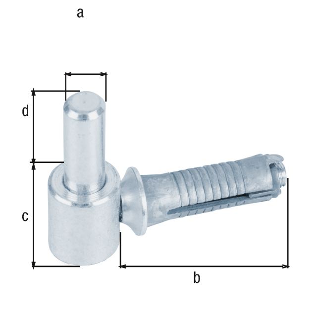 Gond à visser, Matériau: Acier brut, Finition: zinguée, Distance axe-Ø: 14 mm, Longueur: 65 mm, Hauteur: 33 mm, Longueur axe: 35 mm, Version: réglable, Filetage: M10 Gond à visser, Matériau: Acier brut, Finition: zinguée, Distance axe-Ø: 14 mm, Longueur: 65 mm, Hauteur: 33 mm, Longueur axe: 35 mm, Version: réglable, Filetage: M10
