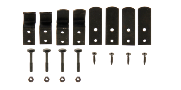 Juego de accesorios para barra de seguridad de postigos de barra cuadrada, Material: Acero crudo, Superficie: galvanizado en negro, Contenido por U.P.: 1 Pieza, Embalado SB Juego de accesorios para barra de seguridad de postigos de barra cuadrada, Material: Acero crudo, Superficie: galvanizado en negro, Contenido por U.P.: 1 Pieza, Embalado SB