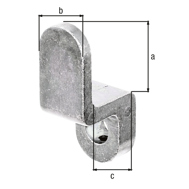 Anschlag für Fensterladen-Feststeller, Material: Stahl roh, Oberfläche: galvanisch blau verzinkt, Höhe: 29 mm, Breite: 20 mm, Tiefe: 29 mm, Anzahl Löcher: 1, Loch: Ø10 mm Anschlag für Fensterladen-Feststeller, Material: Stahl roh, Oberfläche: galvanisch blau verzinkt, Höhe: 29 mm, Breite: 20 mm, Tiefe: 29 mm, Anzahl Löcher: 1, Loch: Ø10 mm