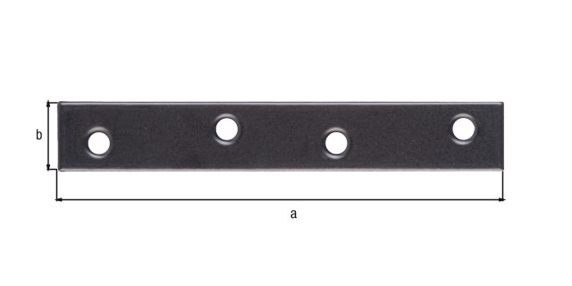 Lastrina di giunzione piana, con fori per viti incassate, Materiale: acciaio grezzo, superficie: zincata, plastificata nera, lunghezza: 100 mm, Larghezza: 15 mm, Spessore del materiale: 1,75 mm, Numero di fori: 4, Foro: Ø4,5 mm, 15 anni di garanzia contro la formazione di ruggine, CutCase Lastrina di giunzione piana, con fori per viti incassate, Materiale: acciaio grezzo, superficie: zincata, plastificata nera, lunghezza: 100 mm, Larghezza: 15 mm, Spessore del materiale: 1,75 mm, Numero di fori: 4, Foro: Ø4,5 mm, 15 anni di garanzia contro la formazione di ruggine, CutCase