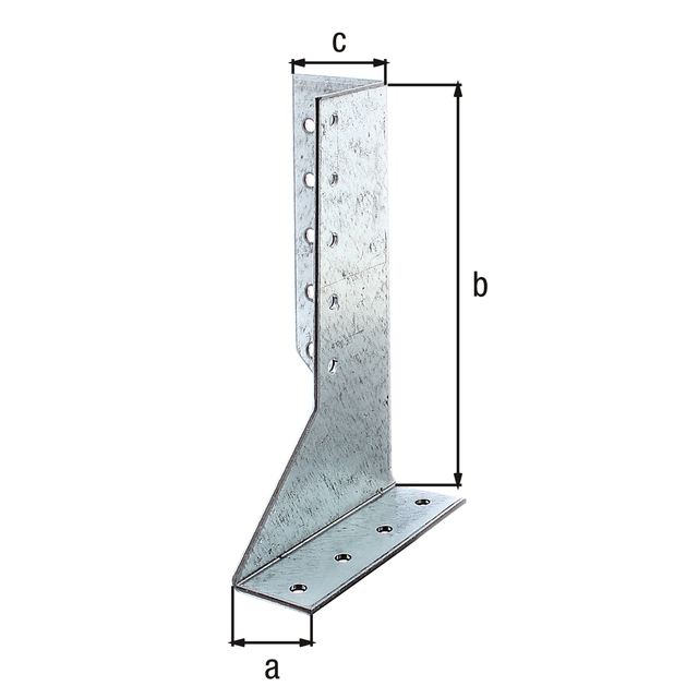 Balkenschuh, Typ A, Material: Stahl roh, Oberfläche: sendzimirverzinkt, links, lichte Breite: 25 mm, Höhe: 140 mm, Gesamtbreite: 40 mm, Ausführung: zweiteilig, Materialstärke: 2,00 mm, Anzahl Löcher: 20, Loch: Ø5 mm, CutCase Balkenschuh, Typ A, Material: Stahl roh, Oberfläche: sendzimirverzinkt, links, lichte Breite: 25 mm, Höhe: 140 mm, Gesamtbreite: 40 mm, Ausführung: zweiteilig, Materialstärke: 2,00 mm, Anzahl Löcher: 20, Loch: Ø5 mm, CutCase