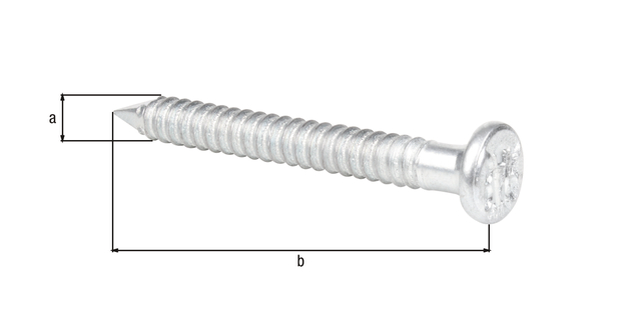 Ankernagel, Material: Stahl roh, Oberfläche: verzinkt, in Hängebox, mit Kennzeichnung nach EN 14592, Inhalt pro PE: 50 St., Durchmesser: 4 mm, Länge: 40 mm, SB-verpackt, CutCase Ankernagel, Material: Stahl roh, Oberfläche: verzinkt, in Hängebox, mit Kennzeichnung nach EN 14592, Inhalt pro PE: 50 St., Durchmesser: 4 mm, Länge: 40 mm, SB-verpackt, CutCase