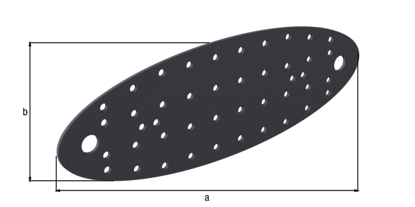 Lochplatte Ovado, Material: Stahl, Oberfläche: verzinkt, graphitgrau kunststoffbeschichtet, Länge: 240 mm, Breite: 80 mm, Materialstärke: 2,00 mm, Anzahl Löcher: 2 / 48, Loch: Ø11 / Ø5 mm, CutCase Lochplatte Ovado, Material: Stahl, Oberfläche: verzinkt, graphitgrau kunststoffbeschichtet, Länge: 240 mm, Breite: 80 mm, Materialstärke: 2,00 mm, Anzahl Löcher: 2 / 48, Loch: Ø11 / Ø5 mm, CutCase