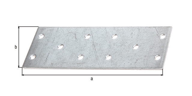 Piastra di giunzione multiforo, Materiale: acciaio grezzo, superficie: zincata sendzimir, con marcatura ai sensi della EN 14545, lunghezza: 115 mm, Larghezza: 40 mm, Spessore del materiale: 2,00 mm, Numero di fori: 10, Foro: Ø5 mm, CutCase Piastra di giunzione multiforo, Materiale: acciaio grezzo, superficie: zincata sendzimir, con marcatura ai sensi della EN 14545, lunghezza: 115 mm, Larghezza: 40 mm, Spessore del materiale: 2,00 mm, Numero di fori: 10, Foro: Ø5 mm, CutCase