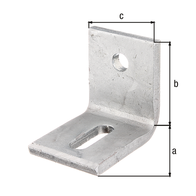 Squadretta di regolazione per calcestruzzo, Materiale: acciaio grezzo, superficie: zincata a fuoco, Profondità: 77 mm, altezza: 77 mm, Larghezza: 60 mm, Spessore del materiale: 8,00 mm, Numero di fori: 1 / 1, Foro: 14 x 43 / Ø14 mm, CutCase Squadretta di regolazione per calcestruzzo, Materiale: acciaio grezzo, superficie: zincata a fuoco, Profondità: 77 mm, altezza: 77 mm, Larghezza: 60 mm, Spessore del materiale: 8,00 mm, Numero di fori: 1 / 1, Foro: 14 x 43 / Ø14 mm, CutCase