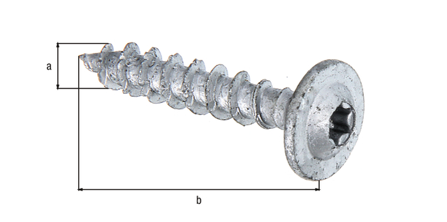 Tornillo de madera Speed, Material: Acero crudo, Superficie: Revestimiento de lamas de zinc-aluminio, plata, en caja para colgar, Contenido por U.P.: 4 Pieza, Diámetro: 7 mm, Longitud: 40 mm, Embalado SB Tornillo de madera Speed, Material: Acero crudo, Superficie: Revestimiento de lamas de zinc-aluminio, plata, en caja para colgar, Contenido por U.P.: 4 Pieza, Diámetro: 7 mm, Longitud: 40 mm, Embalado SB