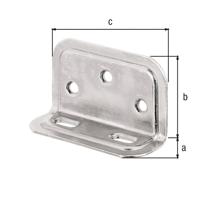 Wide angle bracket, embossed, unequal sided, Material: raw steel, Surface: galvanised, thick-film passivated, Depth: 25 mm, Height: 40 mm, Width: 70 mm, Material thickness: 1.50 mm, No. of holes: 3 / 2, Hole: Ø5 / 12 x 5 mm, CutCase Wide angle bracket, embossed, unequal sided, Material: raw steel, Surface: galvanised, thick-film passivated, Depth: 25 mm, Height: 40 mm, Width: 70 mm, Material thickness: 1.50 mm, No. of holes: 3 / 2, Hole: Ø5 / 12 x 5 mm, CutCase