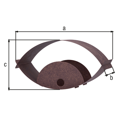 Gasthaus Aussicht, Material: Edelstahl, Oberfläche: rostbraun kunststoffbeschichtet, Länge: 420 mm, Breite: 110 mm, Höhe: 140 mm, Materialstärke: 0,75 mm, 15 Jahre Garantie gegen Durchrosten Gasthaus Aussicht, Material: Edelstahl, Oberfläche: rostbraun kunststoffbeschichtet, Länge: 420 mm, Breite: 110 mm, Höhe: 140 mm, Materialstärke: 0,75 mm, 15 Jahre Garantie gegen Durchrosten