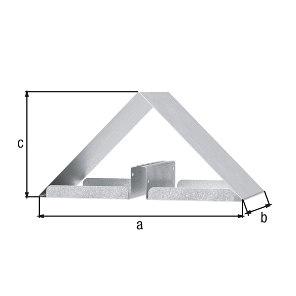 Gasthaus Nurdach, Material: Stahl, Oberfläche: sendzimirverzinkt, Länge: 315 mm, Breite: 180 mm, Höhe: 160 mm, Materialstärke: 0,75 mm, 15 Jahre Garantie gegen Durchrosten