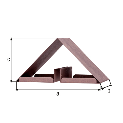 Gasthaus Nurdach, Material: Stahl, Oberfläche: rostbraun kunststoffbeschichtet, Länge: 315 mm, Breite: 180 mm, Höhe: 160 mm, Materialstärke: 0,75 mm, 15 Jahre Garantie gegen Durchrosten Gasthaus Nurdach, Material: Stahl, Oberfläche: rostbraun kunststoffbeschichtet, Länge: 315 mm, Breite: 180 mm, Höhe: 160 mm, Materialstärke: 0,75 mm, 15 Jahre Garantie gegen Durchrosten