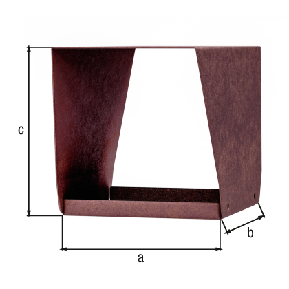 Gasthaus Delta, Material: Stahl, Oberfläche: rostbraun kunststoffbeschichtet, Länge: 145 mm, Breite: 265 mm, Höhe: 160 mm, Materialstärke: 0,75 mm, 15 Jahre Garantie gegen Durchrosten Gasthaus Delta, Material: Stahl, Oberfläche: rostbraun kunststoffbeschichtet, Länge: 145 mm, Breite: 265 mm, Höhe: 160 mm, Materialstärke: 0,75 mm, 15 Jahre Garantie gegen Durchrosten