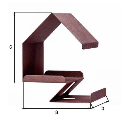Gasthaus Kreativ, Material: Stahl, Oberfläche: rostbraun kunststoffbeschichtet, Länge: 150 mm, Breite: 150 mm, Höhe: 180 mm, Materialstärke: 0,75 mm, 15 Jahre Garantie gegen Durchrosten Gasthaus Kreativ, Material: Stahl, Oberfläche: rostbraun kunststoffbeschichtet, Länge: 150 mm, Breite: 150 mm, Höhe: 180 mm, Materialstärke: 0,75 mm, 15 Jahre Garantie gegen Durchrosten