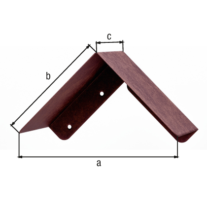 Schutzspitzdach, Material: Stahl, Oberfläche: rostbraun kunststoffbeschichtet, Länge: 190 mm, Breite: 120 mm, Höhe: 100 mm, Materialstärke: 0,75 mm, 15 Jahre Garantie gegen Durchrosten Schutzspitzdach, Material: Stahl, Oberfläche: rostbraun kunststoffbeschichtet, Länge: 190 mm, Breite: 120 mm, Höhe: 100 mm, Materialstärke: 0,75 mm, 15 Jahre Garantie gegen Durchrosten