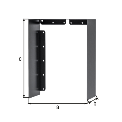 U-Schutzdach, Material: Stahl, Oberfläche: matt schwarz mit Feinstruktur kunststoffbeschichtet RAL 9005, Länge: 130 mm, Breite: 120 mm, Höhe: 100 mm, Materialstärke: 0,75 mm, 15 Jahre Garantie gegen Durchrosten U-Schutzdach, Material: Stahl, Oberfläche: matt schwarz mit Feinstruktur kunststoffbeschichtet RAL 9005, Länge: 130 mm, Breite: 120 mm, Höhe: 100 mm, Materialstärke: 0,75 mm, 15 Jahre Garantie gegen Durchrosten
