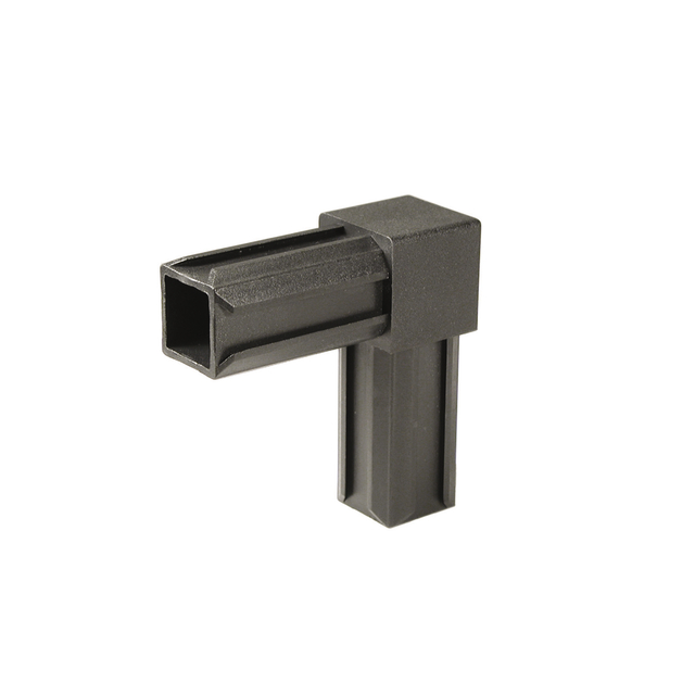 XD tube connector 90°, Material: polyamide 6, colour: black, For tube: 20 x 20 x 1.5 mm XD tube connector 90°, Material: polyamide 6, colour: black, For tube: 20 x 20 x 1.5 mm