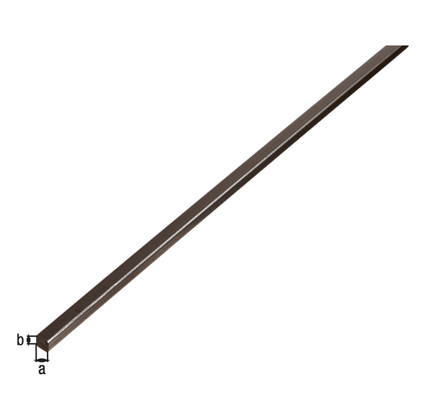 Perfil cuadrado macizo, Material: Acero crudo, laminado en caliente, Anchura: 6 mm, Altura: 6 mm, Longitud: 1000 mm Perfil cuadrado macizo, Material: Acero crudo, laminado en caliente, Anchura: 6 mm, Altura: 6 mm, Longitud: 1000 mm
