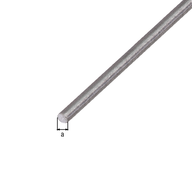 Perfil cilíndrico macizo, Material: Acero crudo, estirado, Diámetro: 4 mm, Longitud: 1000 mm Perfil cilíndrico macizo, Material: Acero crudo, estirado, Diámetro: 4 mm, Longitud: 1000 mm