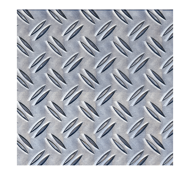 Strukturblech, Riffel-Prägung, Material: Aluminium, Oberfläche: natur, Länge: 1000 mm, Breite: 300 mm, Materialstärke: 2,50 mm