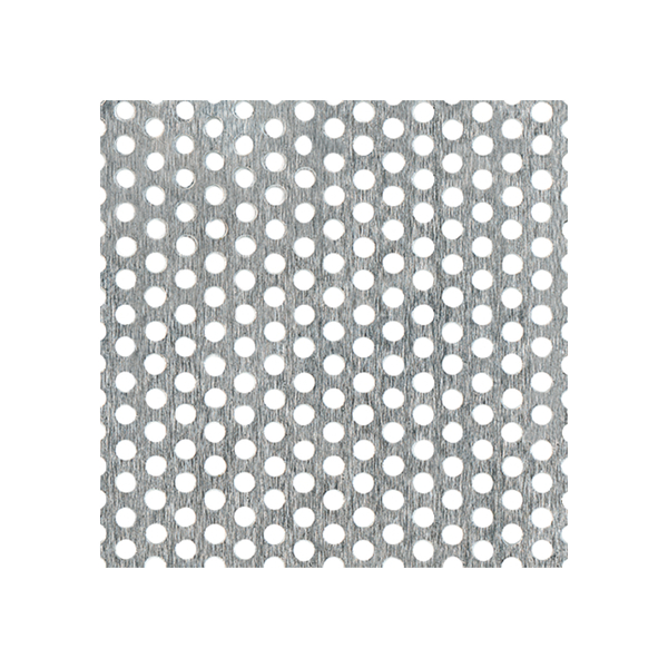 Lochblech, Lochung: rund, Material: Aluminium, Oberfläche: silberfarbig eloxiert, Länge: 1000 mm, Breite: 200 mm, Abstand Mitte - Mitte Loch: 5 mm, Materialstärke: 0,80 mm