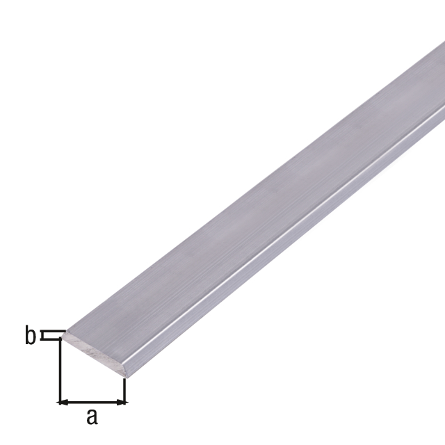Perfil de cubierta BA con bordes redondeados, Material: Aluminio, Superficie: natural, Anchura: 24 mm, Altura: 4 mm, Longitud: 1000 mm Perfil de cubierta BA con bordes redondeados, Material: Aluminio, Superficie: natural, Anchura: 24 mm, Altura: 4 mm, Longitud: 1000 mm