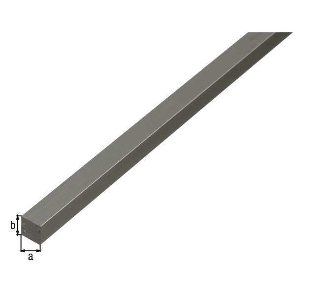 Pręt BA kwadratowy, materiał: aluminium, powierzchnia: surowa, Szerokość: 10 mm, Wysokość: 10 mm, Długość: 1000 mm Pręt BA kwadratowy, materiał: aluminium, powierzchnia: surowa, Szerokość: 10 mm, Wysokość: 10 mm, Długość: 1000 mm