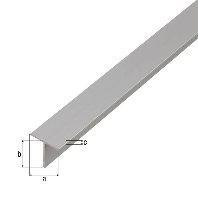 BA-Profil, T-Form, Material: Aluminium, Oberfläche: natur, Breite: 15 mm, Höhe: 15 mm, Materialstärke: 1,5 mm, Länge: 1000 mm BA-Profil, T-Form, Material: Aluminium, Oberfläche: natur, Breite: 15 mm, Höhe: 15 mm, Materialstärke: 1,5 mm, Länge: 1000 mm