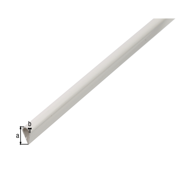 Alberts next Klemmprofil, Material: PVC-U, Farbe: weiß, Breite: 15 mm, Materialstärke: 0,9 mm, Länge: 1000 mm Alberts next Klemmprofil, Material: PVC-U, Farbe: weiß, Breite: 15 mm, Materialstärke: 0,9 mm, Länge: 1000 mm