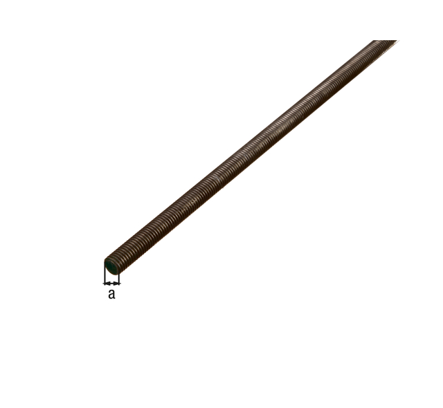 Threaded bar, Material: stainless steel, Length: 1000 mm, Thread: M6 Threaded bar, Material: stainless steel, Length: 1000 mm, Thread: M6