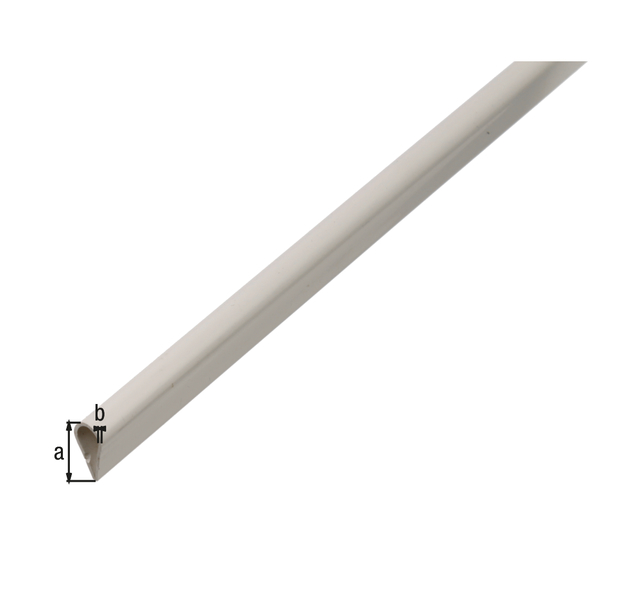 Klemmprofil, Material: PVC-U, Farbe: weiß, Breite: 15 mm, Materialstärke: 0,9 mm, Länge: 1000 mm Klemmprofil, Material: PVC-U, Farbe: weiß, Breite: 15 mm, Materialstärke: 0,9 mm, Länge: 1000 mm