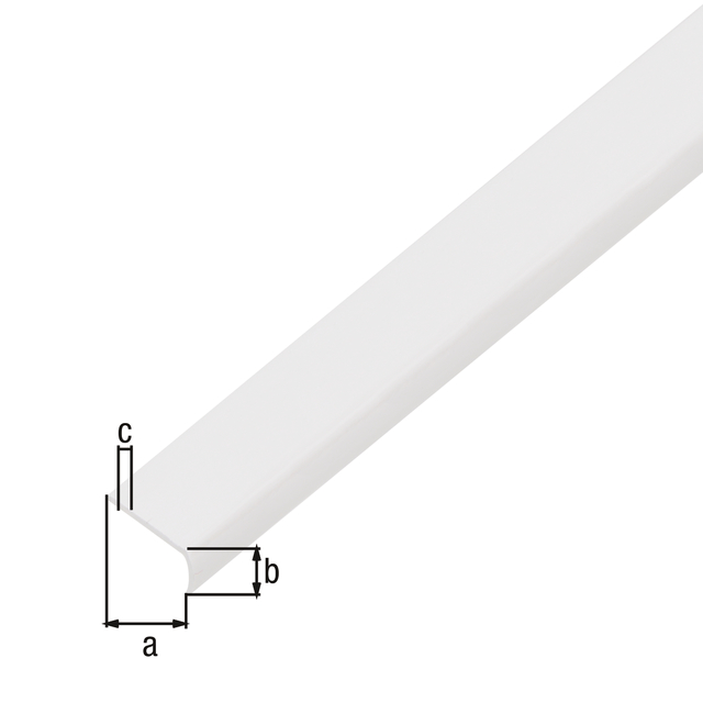 End profile, round, self-adhesive, Material: plastic, colour: white, Width: 19 mm, Height: 7 mm, Material thickness: 1 mm, Length: 1000 mm End profile, round, self-adhesive, Material: plastic, colour: white, Width: 19 mm, Height: 7 mm, Material thickness: 1 mm, Length: 1000 mm