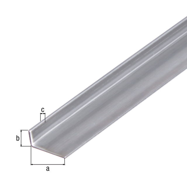 Angle profile, Material: stainless steel, Width: 20 mm, Height: 10 mm, Material thickness: 1.5 mm, Type: unequal sided, Length: 1000 mm Angle profile, Material: stainless steel, Width: 20 mm, Height: 10 mm, Material thickness: 1.5 mm, Type: unequal sided, Length: 1000 mm