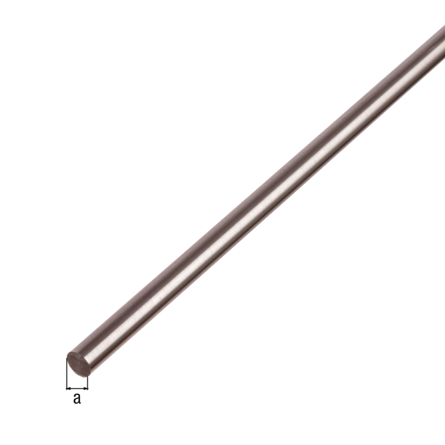 Round bar, Material: stainless steel, Diameter: 6 mm, Length: 1000 mm Round bar, Material: stainless steel, Diameter: 6 mm, Length: 1000 mm